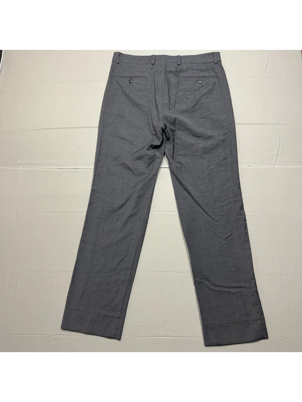 Joseph Abboud Mens JOE Custom Express Size 34 100% Wool Dress Pants Gray
